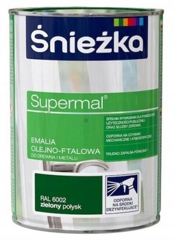 Supermal Emalia olejno-ftalowa - zielony połysk 0,8l