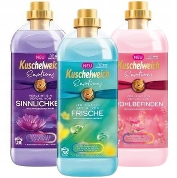 Kuschelweich EMOTIONS niemiecki płyn do płukania zestaw MIX DE