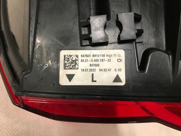 BMW 1 F40 19+ SVĚTLO ZADNÍ LEVÝ LED EVROPA