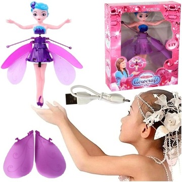 LATAJĄCA WRÓŻKA MAGICZNA LALKA STEROWANA RĘKĄ DŁONIĄ FROZEN USB