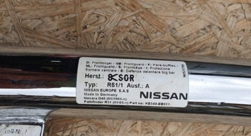 NISSAN NAVARA PATHFINDER TRUBKA NÁRAZNÍK PŘEDNÍ