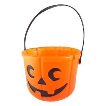 Wiaderko Dynia na słodycze Halloween 1szt.