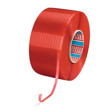 MOCNA TAŚMA ZRYWAJĄCA DO KARTONÓW CZERWONA 6 mm x 20 000 m - TESA
