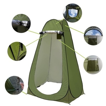 ПОРТАТИВНАЯ ДУШЕВАЯ ПАЛАТКА РАЗдевалка 150*190 СМ ВСПОМОГАТЕЛЬНЫЙ ТУАЛЕТ КЕМПИНГ