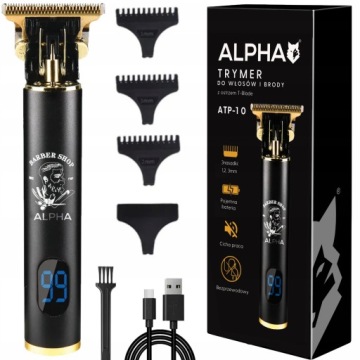 ТРИММЕР ДЛЯ СТРИЖКИ И БРИТЬЯ БОРОДЫ HAIR ALPHA