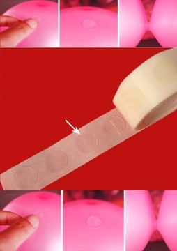 Лента-клей-точки для крепления воздушных шаров-гирлянд.