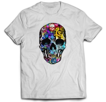 KOSZULKA T-SHIRT CZACHA SKULL GRAFFITI GRAFIKA XL