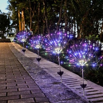 2x СОЛНЕЧНАЯ ЛАМПА ДЛЯ САДОВОГО УКРАШЕНИЯ ОДУВШИНКИ 150 LED