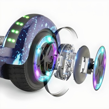 HOVERBOARD DESKOROLKA ELEKTRYCZNA LED DESKA 6,5`