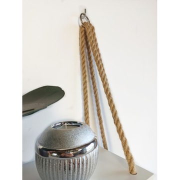 Белая подвесная полка в скандинавском стиле БОХО.