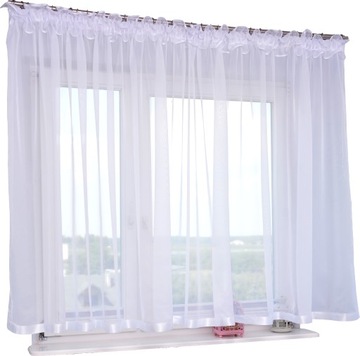 GOTOWA FIRANA DŁUGA 200X220 LAMÓWKA PROSTA SALON