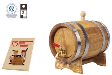 АНТАЛЕК дубовая бочка 3л для виски, самогона, винных настоек (с сертификатом ПЖ)