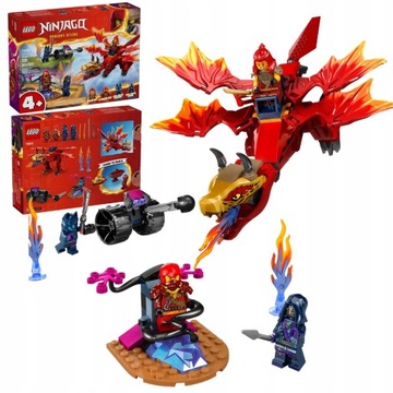 LEGO Ninjago Smocza Bitwa Kaia 71815 Ruchomy Smok + 4 Figurki Pojazd Działo