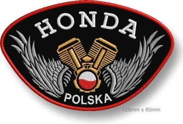 NASZYWKA termo - HONDA POLSKA - 125mm x 80mm HAFT