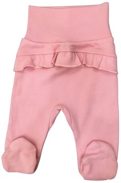 PÓŁŚPIOCHY różowe z baskinką 74 cm 6-9 m falbanka