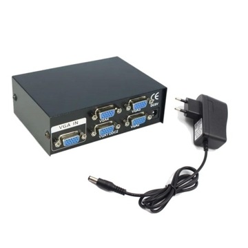 РАЗДЕЛИТЕЛЬ Клонирование изображения VGA 1x4 - компьютерный видеоразветвитель 250 МГц