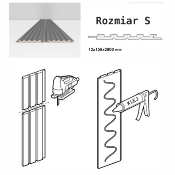 HIT Готовые ламели Стеновые панели AGT S белые