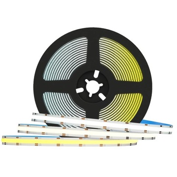 Светодиодная лента COB 1м 7Вт 12В IP20 320LED Непрерывная линия света Экономичная Мощная
