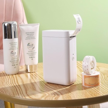 МИНИ-ПЕРЕЗАРЯЖАЕМЫЙ САМОКЛЕЯЩИЙСЯ ПРИНТЕР ДЛЯ ТЕРМАЛЬНЫХ ЭТИКЕТ D11, БЕЛЫЙ USB