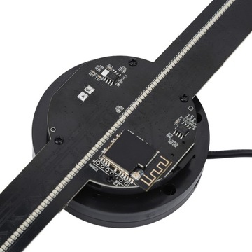 Веер с 3D-голограммой, 224 светящихся бусины