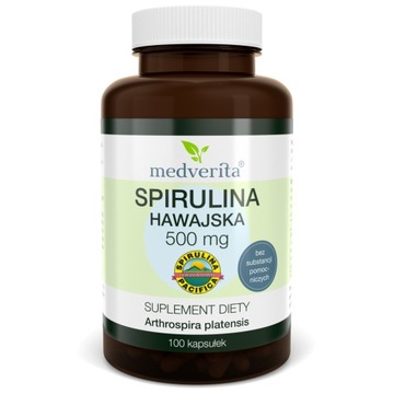 MEDVERITA Spirulina Hawajska Pacifica 500mg 100kap