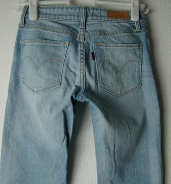 LEVIS DEMI CURVE W23 L32 spodnie damskie jeansy z elastanem