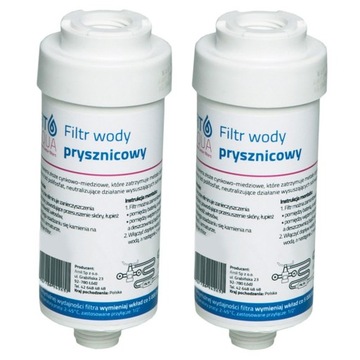 2x FILTR WODY PRYSZNICOWY FitAqua AWF-SWR-P-W NOWY