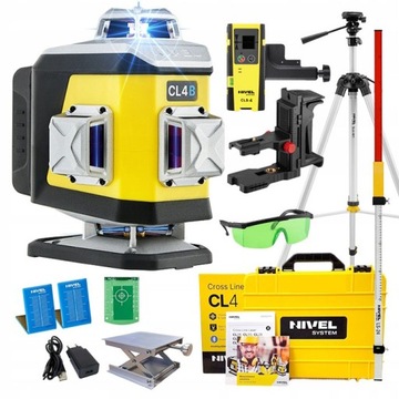 NIVEL SYSTEM LASER KRZYŻOWY CL4B NIEBIESKI +ZESTAW