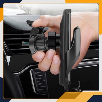 АВТОДЕРЖАТЕЛЬ С ИНДУКТИВНЫМ ЗАРЯДНИКОМ ДЛЯ ТЕЛЕФОНА МОЩНОСТЬЮ 15 ВТ