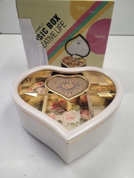 БАЛЕТНОЕ ПЛАТЬЕ МУЗЫКАЛЬНАЯ ШКАТУЛКА В ФОРМЕ СЕРДЦА