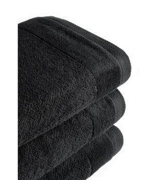Ręcznik do rąk miekki gruby dobrze chłonący Vito 70x140 bawełna czarny