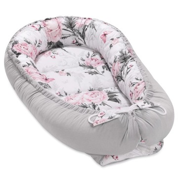 Pepi Komfortowy dwustronny kokon niemowlęcy 55x95 bezpieczny i komfortowy