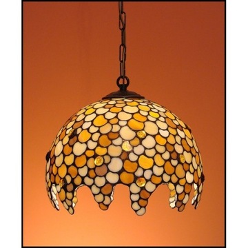Lampa żyrandol zwis witraż KROPLA 30cm