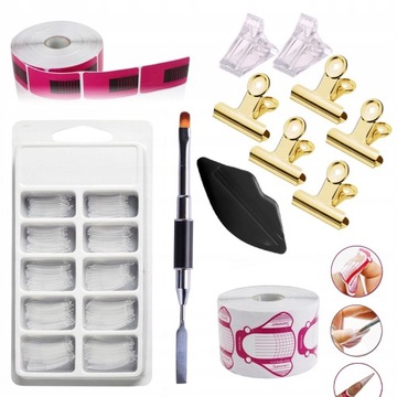 Набор LUX для акрилового геля Crimper Template Brush