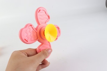 СПИННЕР С СЕНСОРНОЙ ПРИСОСКОЙ ПОГРЕМКА ДЛЯ ВАННЫ ПОДАРОК ​​3 ШТ.