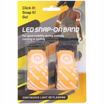 OPASKA LED ODBLASKOWA 2 SZTUKI NA RAMIĘ ZESTAW P