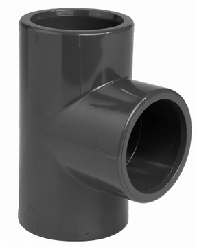 Trójnik ciśnieniowy PVC-u TID D40x40x40 (KWxKWxKW)