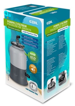 POMPA PIASKOWA FILTR DO BASENU 3800l/h EZ CLEAN SMART OSZCZĘDNA tylko 40W