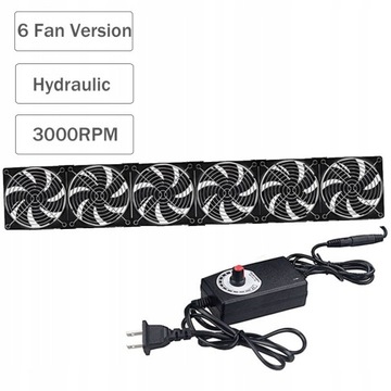 Wentylator serwerowy 120 mm 3000 obr./min Wysoka prędkość 100 V 120 V 22 V