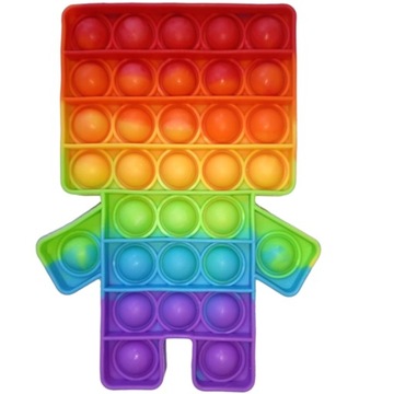 Сенсорный игрушечный робот Pop it push Bubble popit