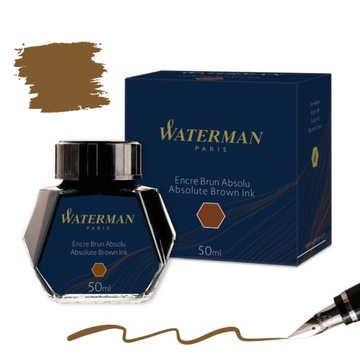 Atrament do piór WATERMAN - brązowy