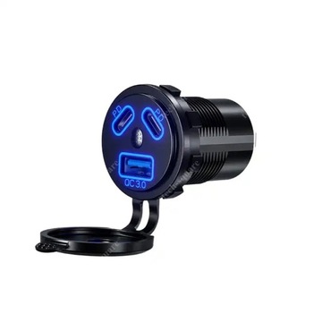 USB-розетка для зарядки QC 3.0 + 2xPD 108 Вт 12 В/24 В