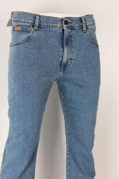 WRANGLER Spodnie Texas straight jeans proste Niebieski W34 L30