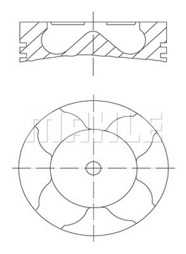 Tłoki MAHLE 011 PI 00117 000