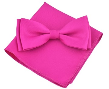 МУЖСКОЙ ГАЛСТУК-БАБОЧКА МУЖСКАЯ МАТОВАЯ ФУКСИЯ С КАРМАНОМ В КЛЕТКУ