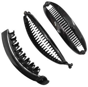 ZESTAW 3 SPINEK DO WŁOSÓW KOKA BANAN SHOGUN KLAMRA