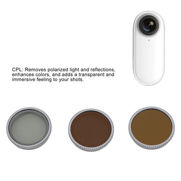 Filtr kamery akcji 3 w 1 CPL ND8 ND16 filtr