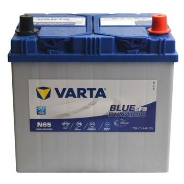 VARTA N65 BLUE DYNAMIC EFB 12 В 65 Ач 650 А СТАРТ-СТОП