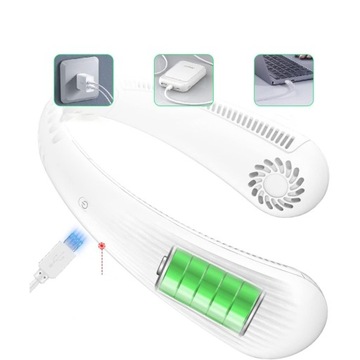 ПОРТАТИВНЫЙ СПОРТИВНЫЙ ВЕНТИЛЯТОР ШЕЙНЫЙ ВЕНТИЛЯТОР USB МИНИ-ВЕНТИЛЯТОР 3000 МАЧ