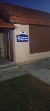 40x30 - НОМЕР ДОМА Табло со светодиодной подсветкой, адресный уличный баннер, 230 В.